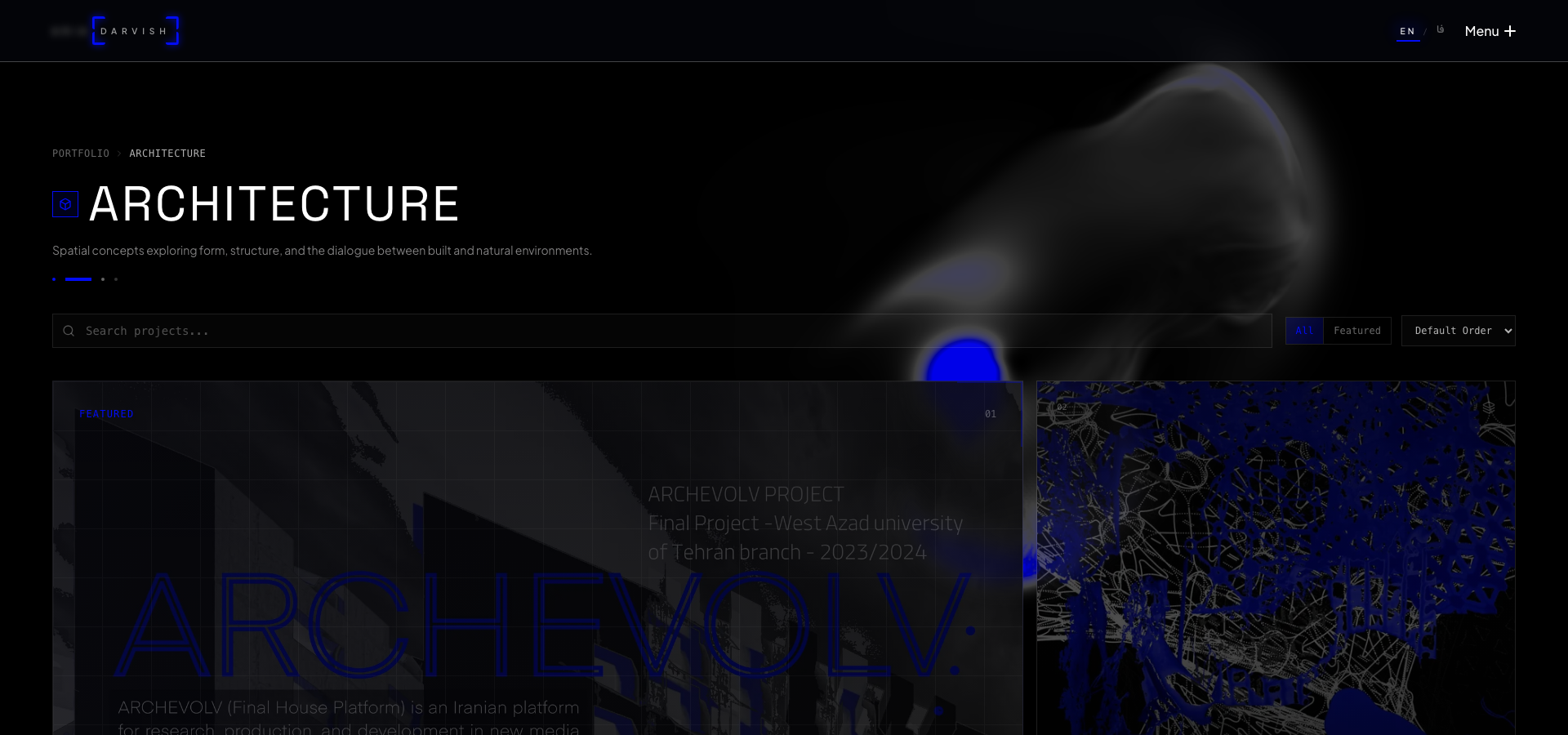 Aria Darvish architecture archive screenshot