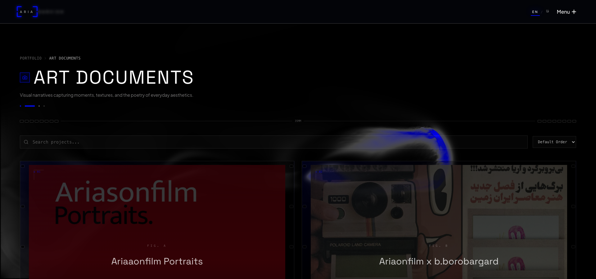 Aria Darvish art documents archive screenshot