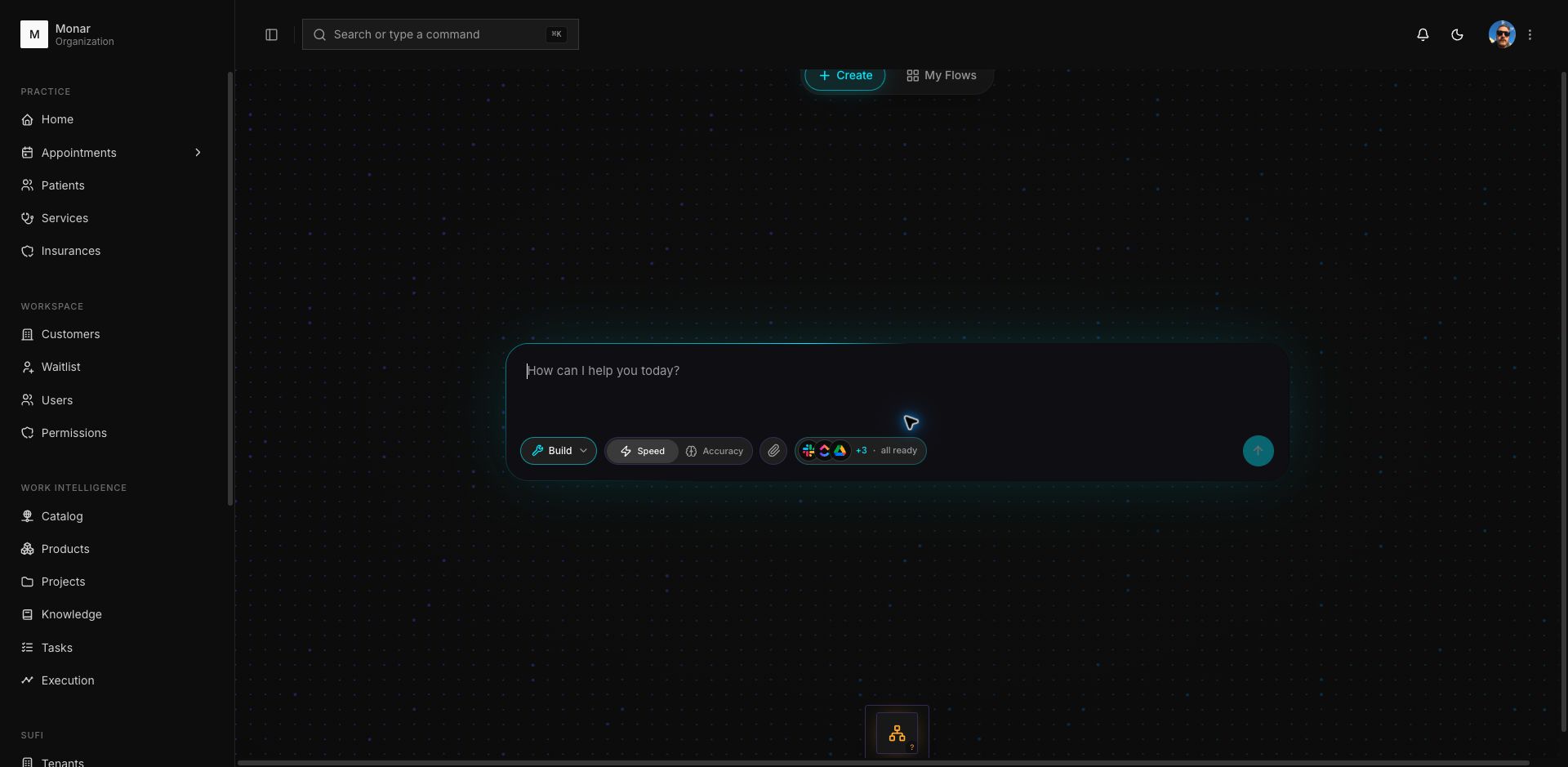 Axon workflow workspace screenshot